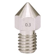Nozzle MK8 ACERO INOX 1.75mm 0.3mm - imagen 2