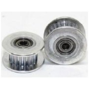Polea dentada con rodamientos 20 dientes eje 5mm para correa de 6mm (sin garantia)