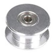 Polea lisa con rodamientos 20 dientes eje 3mm para correa de 6mm (sin garantia)