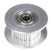 Polea dentada con rodamientos 20 dientes eje 3mm para correa de 6mm (sin garantia)