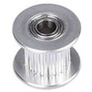 Polea dentada con rodamientos 20 dientes eje 5mm para correa de 10mm (sin garantia)