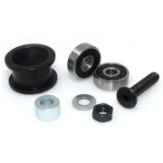 Polea lisa con rodamientos plastica Kit completo