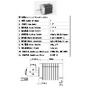 42HD8011-01 NEMA17 - 59mm largo grados 1.8 - Tension 3.52 V Corriente 1.5 A - torque 6.5 Kg/cm impedancia 2.2 ohm - peso 480gr - imagen 2
