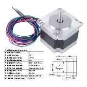 57HD1016-01 Motor NEMA23 45mm Rated Current 2A Resistance:2.1? Holding Torque: 800mN.m Min - imagen 2