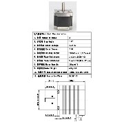 57HD4016-01 Motor NEMA23 54mm Rated Current 2A Resistance:2.6? Holding Torque: 1200mN.m Min - imagen 2