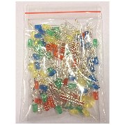 5mm LED kit 100pcs Rojo Amarillo Verde Azul Blanco - imagen 3