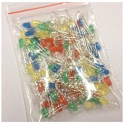 5mm LED kit 100pcs Rojo Amarillo Verde Azul Blanco - imagen 4