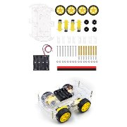 Smart Car Chasis Kit 4 ruedas 4 motores 2 bases portapilas