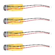 Motor DC 3-6V Grade B Reducion 1:48 Velocidad 125rpm/min - imagen 2