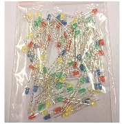 3mm LED kit 100pcs Rojo Amarillo Verde Azul Blanco - imagen 3