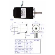 JK28HS51-0674 NEMA11 Stepper Motor With 300MM Cable Round Shaft 1.8¡
