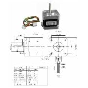 JK42HS40-1204D ?17HS3001-20B? NEMA17 Stepper Motor D Shaft 1.8 ¡