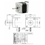 JK42HS40-1704 ?17HS4401? NEMA17 Stepper Motor With 500MM Cable Round Shaft 1.8 ¡