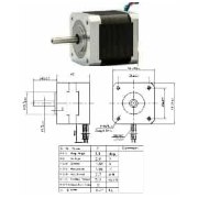 JK42HS48-1684-01 NEMA17 Stepper Motor With 300MM Cable Round Shaft 1.8 ¡