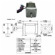 JK42HS60-1704A NEMA17 Stepper Motor Motor Cable Length 30-50 Random D Shaft 1.8 ¡